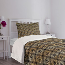 Castellated Diamonds Bedspread Set