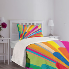 Burst of Lines Bedspread Set