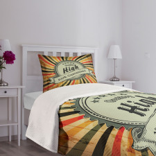 Grunge Lines Bedspread Set