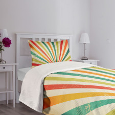 Retro Sun Rays Bedspread Set