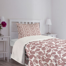 Paisley Leaves Mehndi Bedspread Set