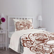 Classic Swirls Blossom Bedspread Set