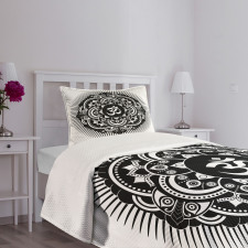 Oriental Tattoo Art Mandala Bedspread Set