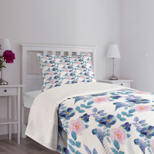 Bird and Nature Growth Bedspread Set