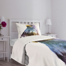 Watercolor Bald Eagle Bedspread Set