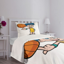 Boys Basketball Bedspread Set