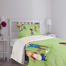 Friends Basketball Bedspread Set