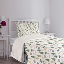 Woodland with Birds Bedspread Set