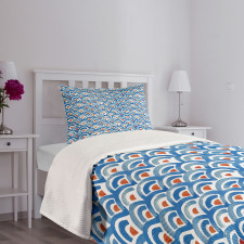 Watercolor Fish Skin Bedspread Set