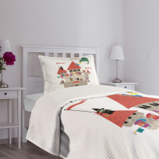 Cartoon Kingdom Dragon Bedspread Set