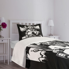 Emperor Card Artwork Bedspread Set