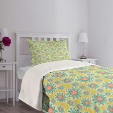 Dotted Flowers Bedspread Set