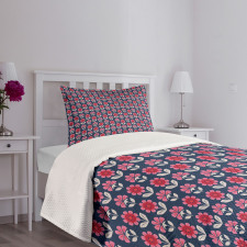 Spring Flowers Blossom Bedspread Set