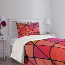 Colorful Mosaic Pattern Bedspread Set