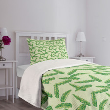 Jumbled Plants Bedspread Set