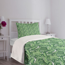Plantain Leaves Bedspread Set