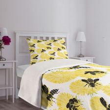 Nature Dandelion Flowers Bedspread Set