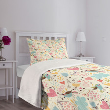 Harts in Cork Lid Jars Bedspread Set