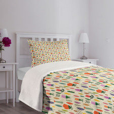 Tulips Design Bedspread Set