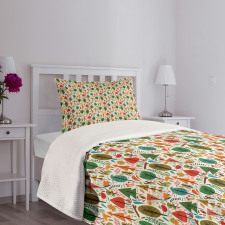 Joyous Forest Animals Bedspread Set