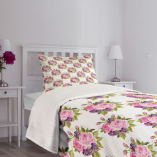 Buds Violet Pansies Bedspread Set