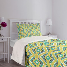 Mosaic Tiles American Bedspread Set