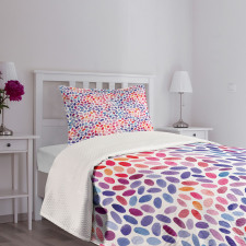 Brush Stroke Style Bedspread Set