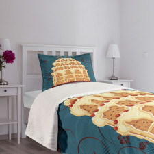 Crumb Coated Party Cake Bedspread Set