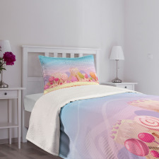 Fanciful Candy Road Bedspread Set