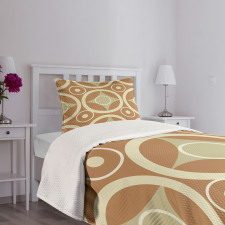 Contrast Circle Harmony Bedspread Set