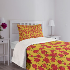 Japanese Blossom Sakura Bedspread Set