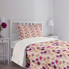 Carnations and Tulips Bedspread Set