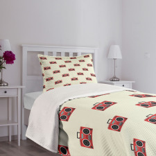 Rap Music Tape Recorder Bedspread Set