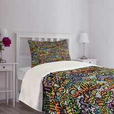 Ghetto Grafitti Spray Bedspread Set