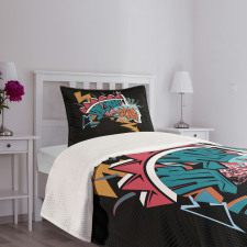 Underground Grafitti Bedspread Set