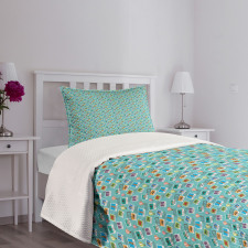 Travel Destinations Bedspread Set