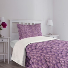 Ornamental Seashells Bedspread Set