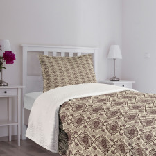 Abstract Lotus Ornament Bedspread Set