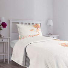 Music Sheet and Notes Bedspread Set