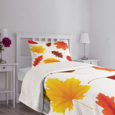 Autumn Foliage Flora Bedspread Set
