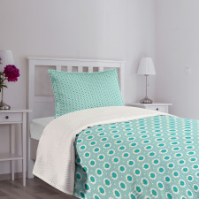 Apples Dots and Flowers Bedspread Set