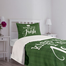 Irish Clover Silhouette Bedspread Set