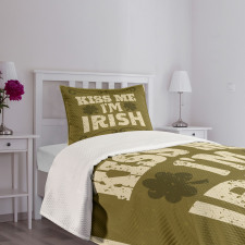Irish Culture Elements Bedspread Set