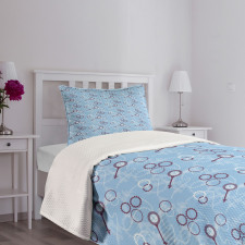 Keys Gears and Chains Bedspread Set