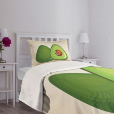 Organic Freshness Theme Bedspread Set