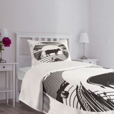 Rural Landscape Field Bedspread Set