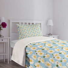 Spring Season Wildflowers Bedspread Set