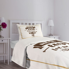 Wedding Diamond Shape Bedspread Set