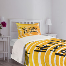 Always Laugh Striped Bedspread Set