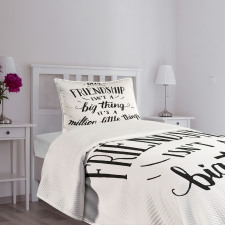 Heart Warming Saying Bedspread Set